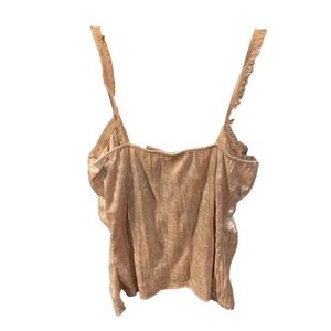 Cute vintage velvet texture tank top